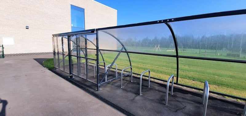 Bike shelters- encouraging children to cycle to school