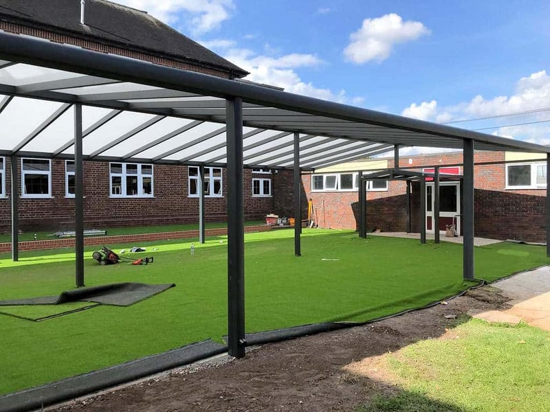 School Dining Canopy at Great Wyrley Academy, Staffordshire