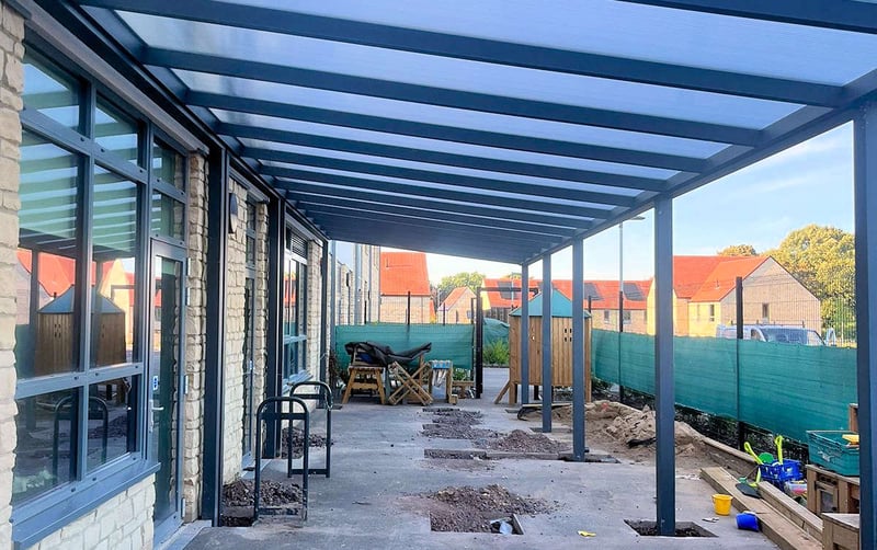 Replacement Playground Canopies at Norton Hill School