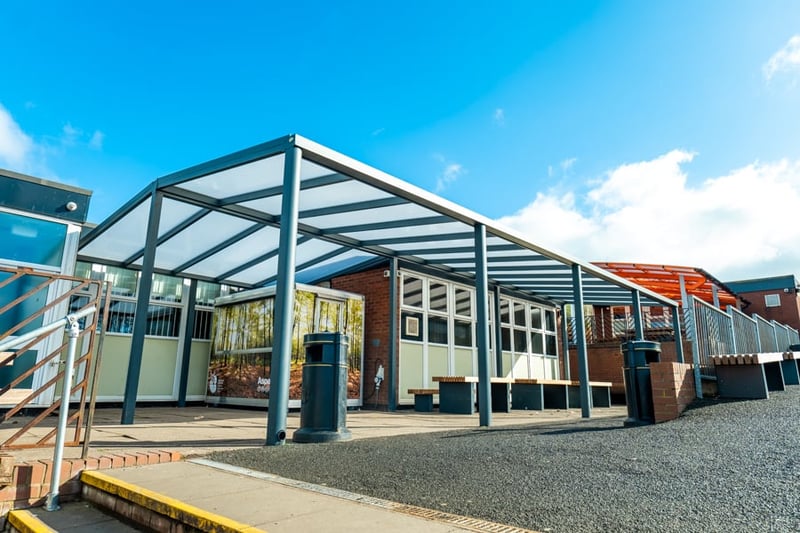 Outdoor Dining Canopy Creates More Space at The Hart School