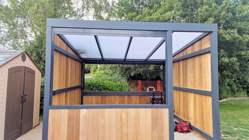 New Enclosed Playground Shelter for Wickwar Out-of-School Club