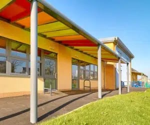 School Canopy & Covered Walkway Installation for Castle Primary School